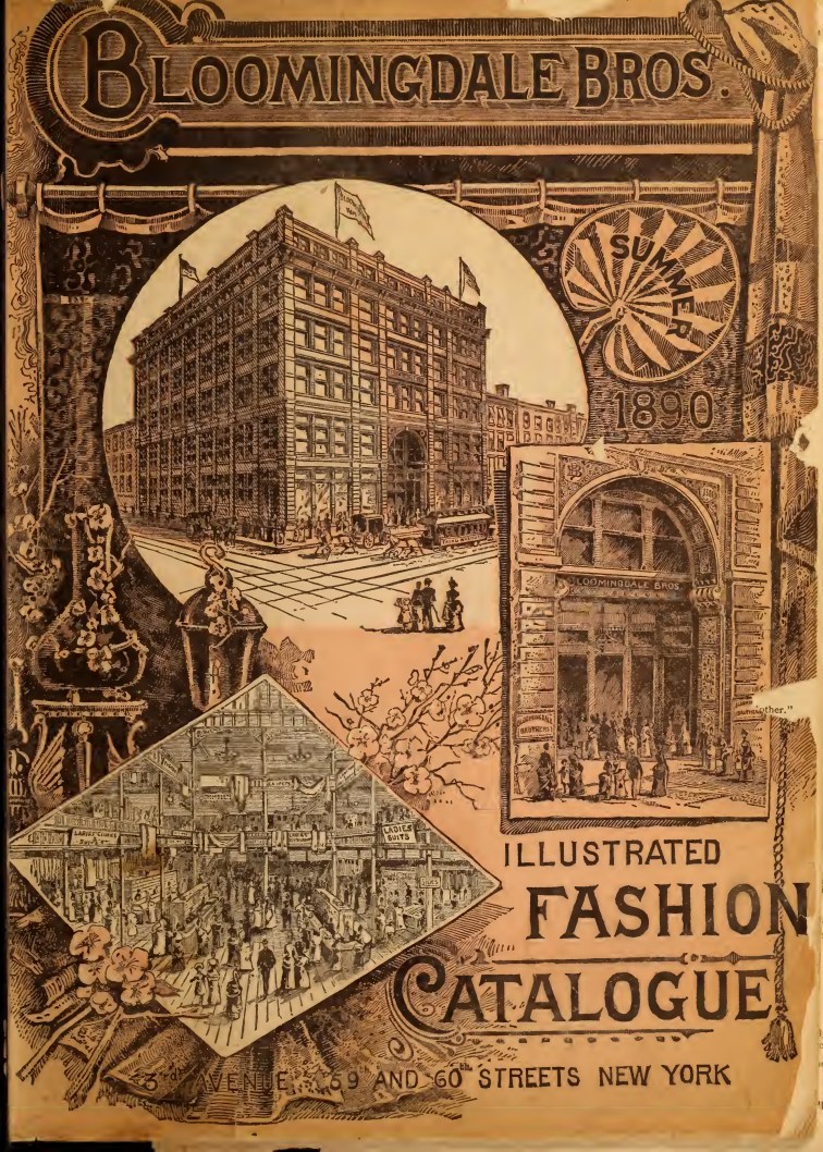 1890 Bloomingdale's Illustrated Fashion Catalogue Cover