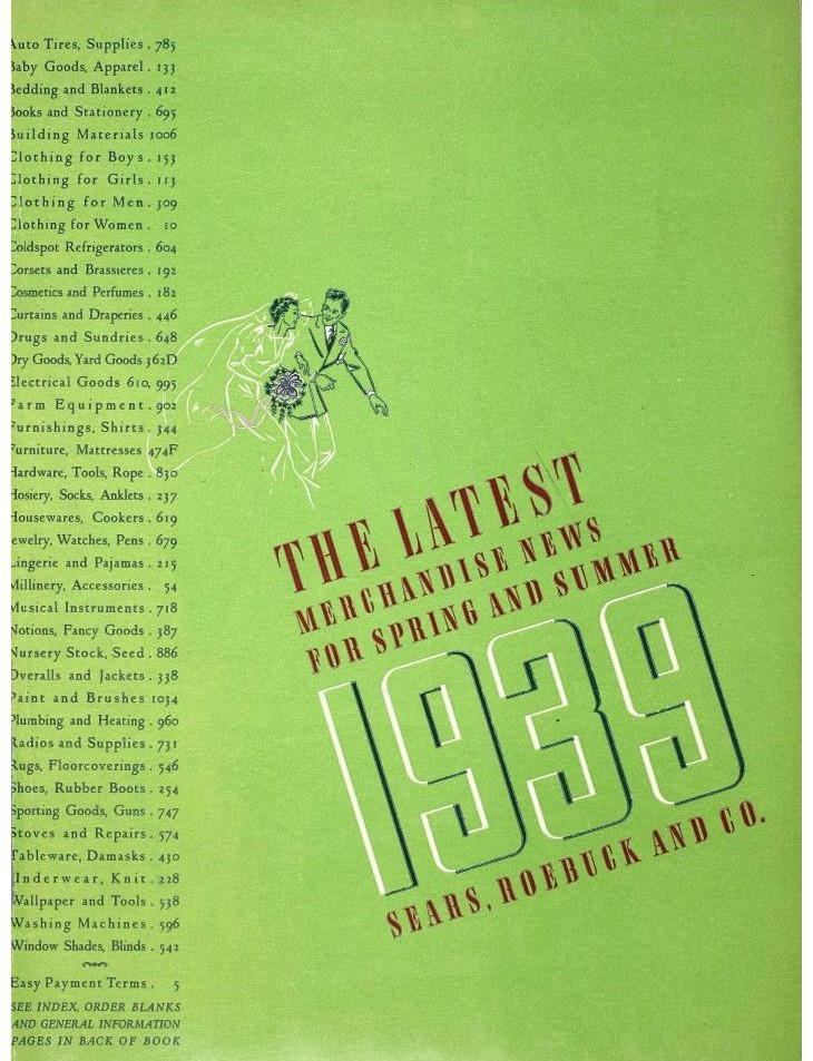 1939 Sears Spring Summer Catalog Cover