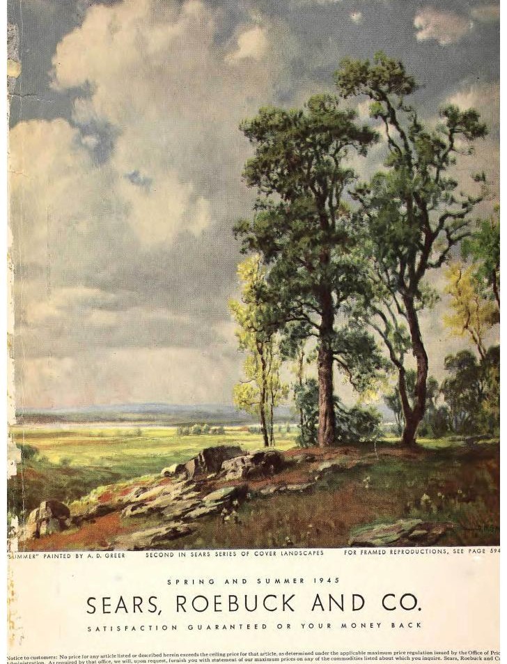 1945 Sears Spring Summer Catalog Cover
