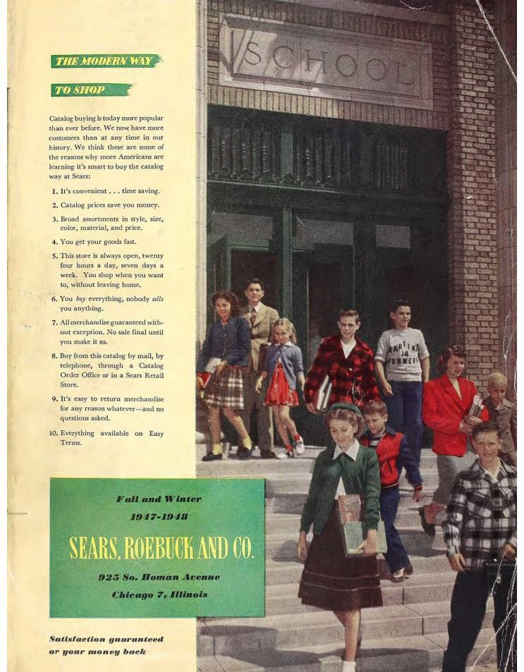 1947 Sears Fall Winter Catalog Cover