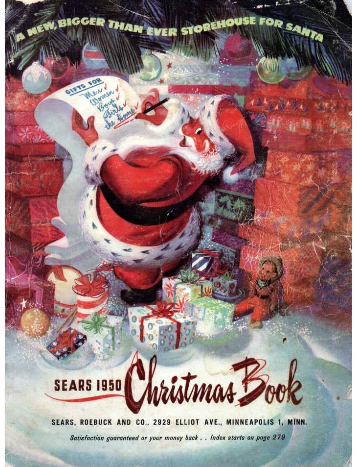 1950 Sears Christmas Book Cover