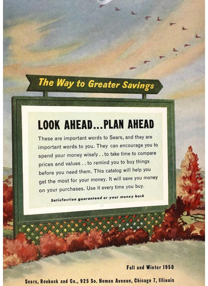 1950 Sears Fall Winter Catalog Cover