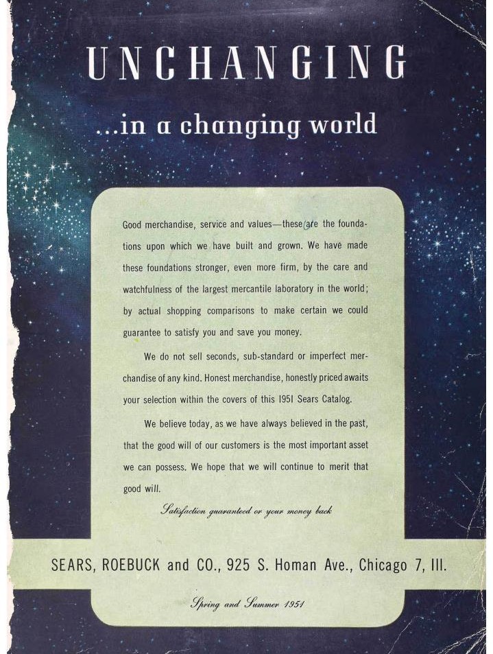 1951 Sears Spring Summer Catalog Cover