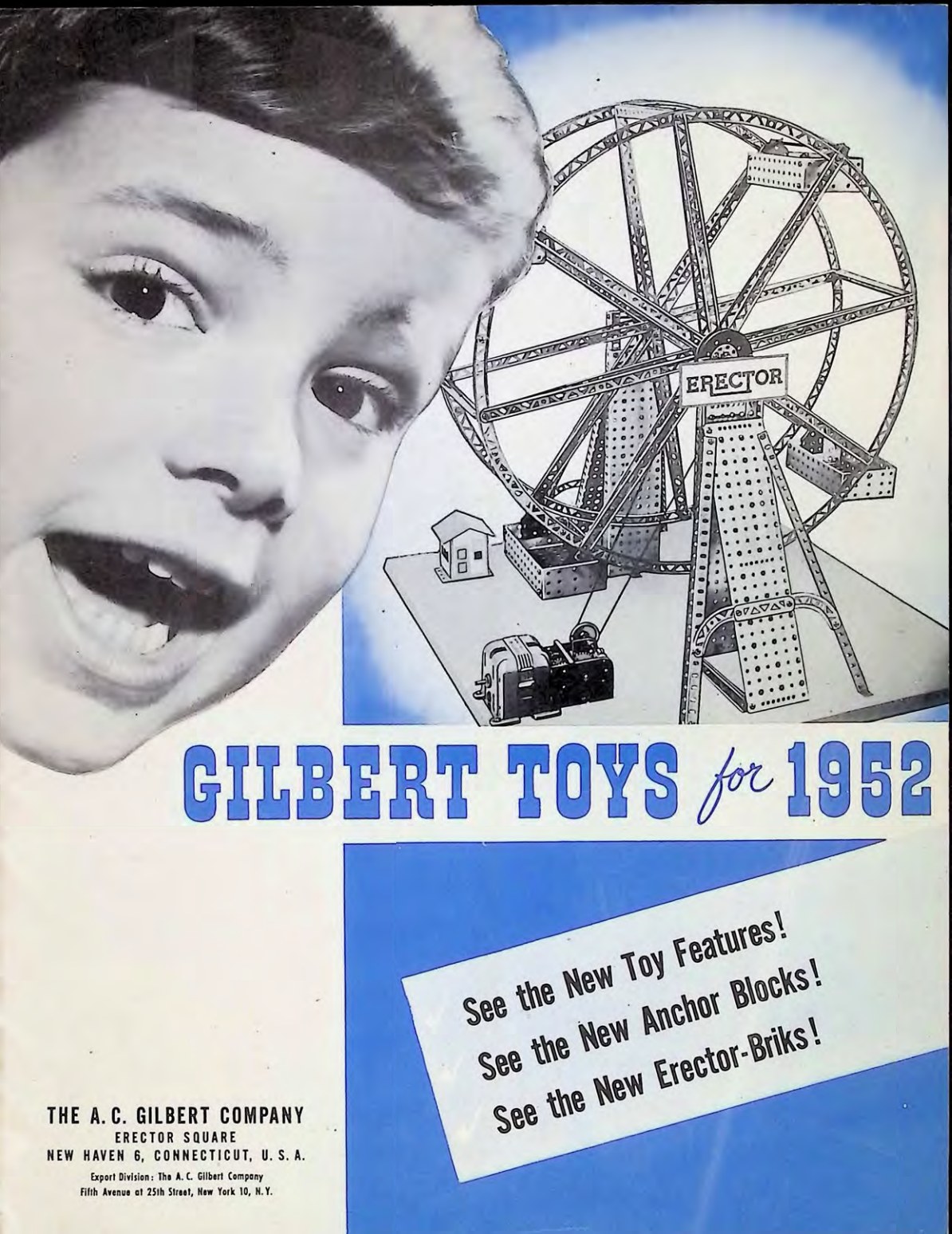 1952 A.C. Gilbert Toys Catalog Cover