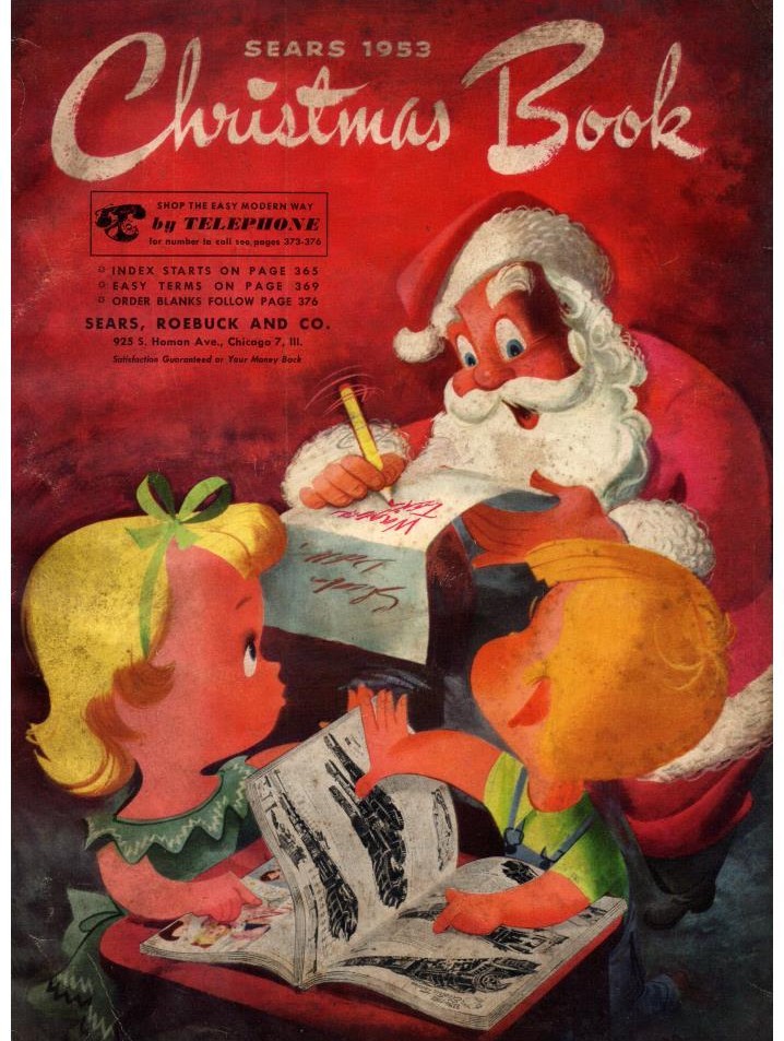 1953 Sears Christmas Book Cover