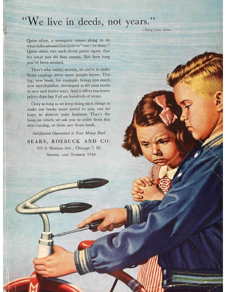 1954 Sears Spring Summer Catalog Cover
