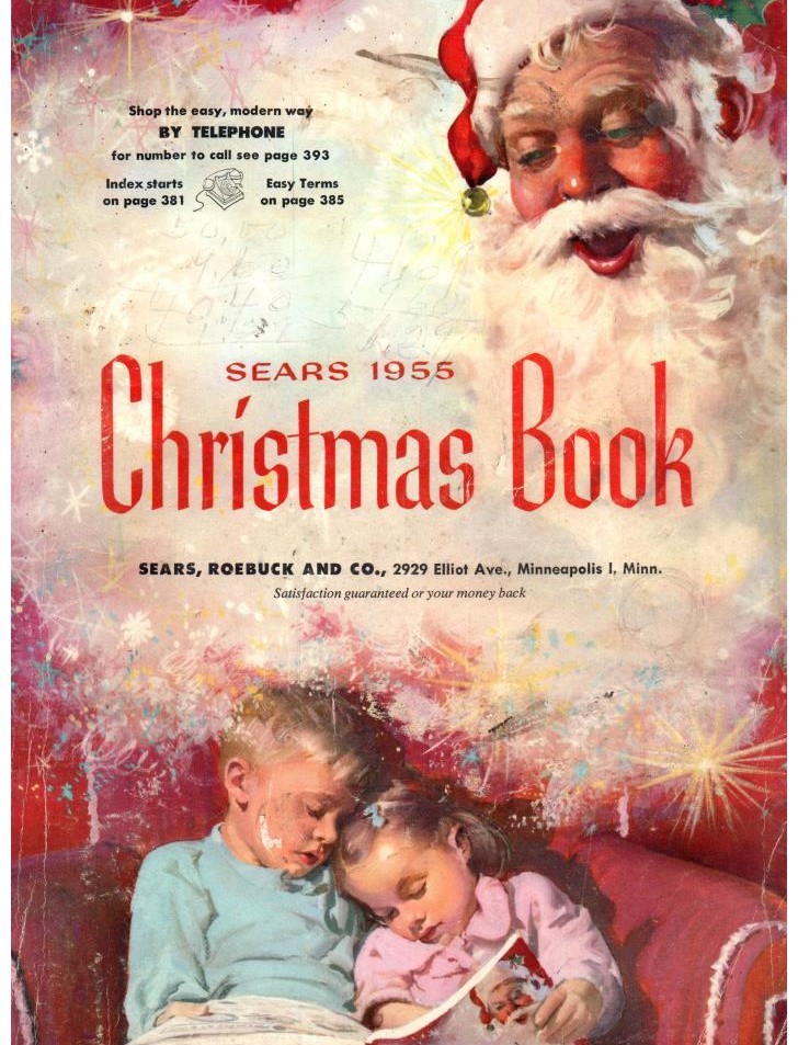 1955 Sears Christmas Book Cover