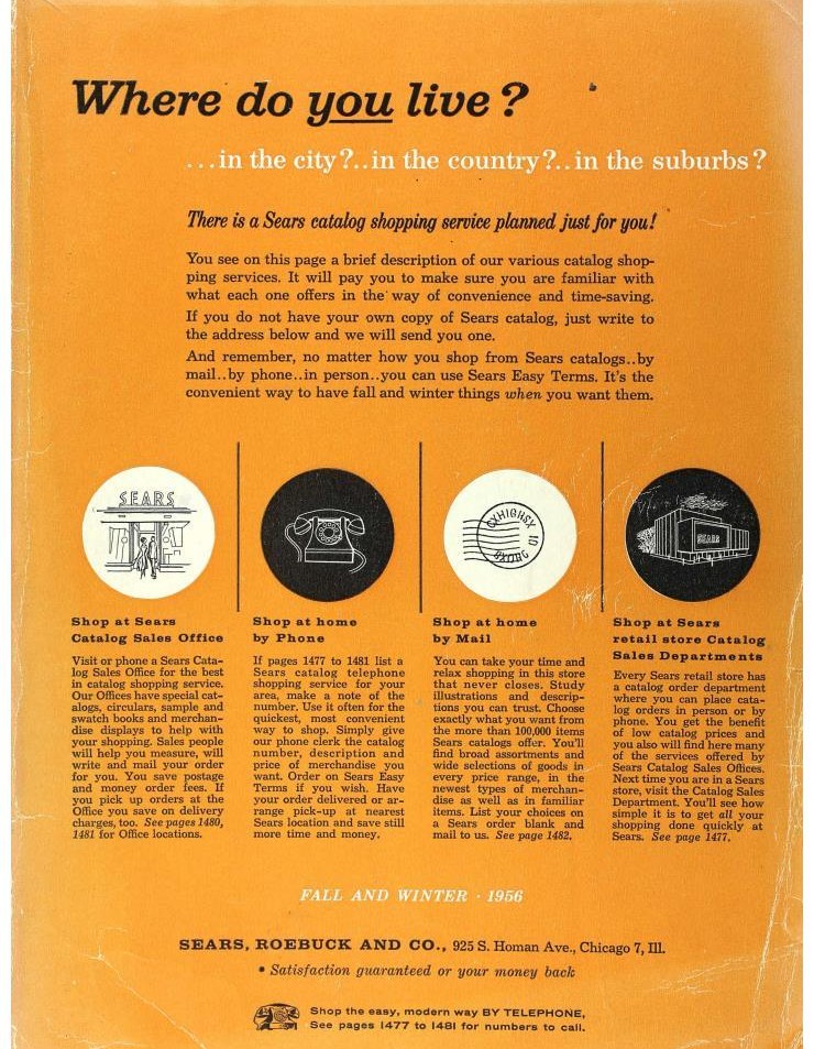 1956 Sears Fall Winter Catalog Cover