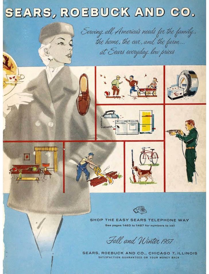 1957 Sears Fall Winter Catalog Cover