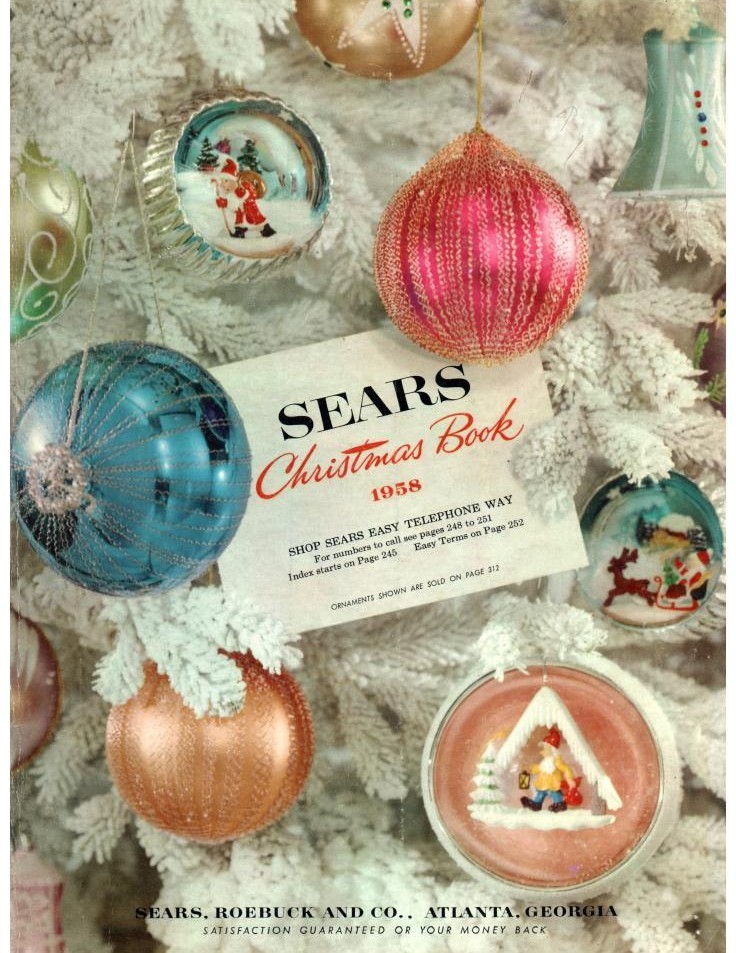 1958 Sears Christmas Book Cover